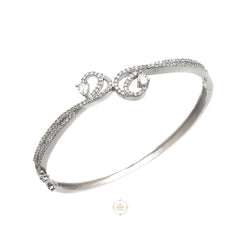 Sparkling Silver Openable Princess Cuff