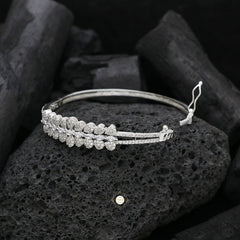 Sparkling Silver Openable Princess Cuff