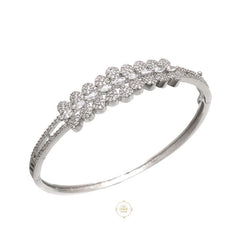 Sparkling Silver Openable Princess Cuff