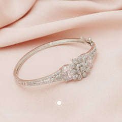 Sparkling Silver Openable Princess Cuff