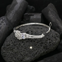 Sparkling Silver Openable Princess Cuff