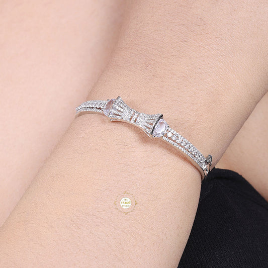 Sparkling Silver Delicate Desire Cuff