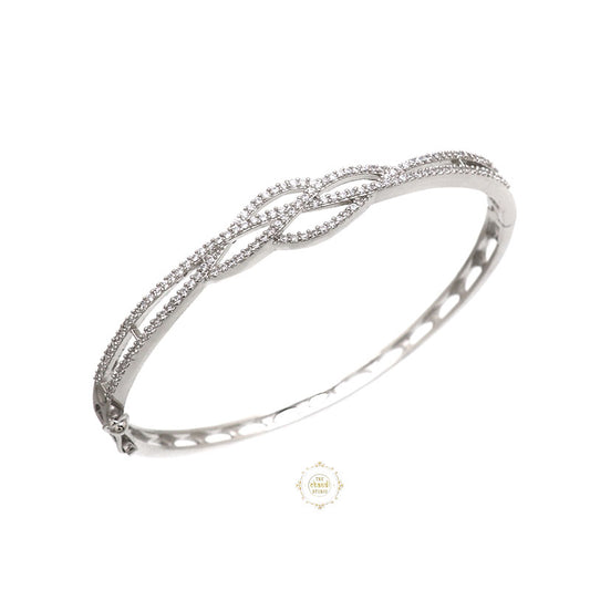 Sparkling Silver Openable Princess Cuff