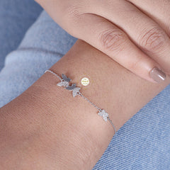 Sparkling Treasure Butterfly Bracelet