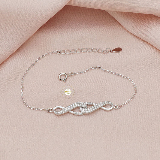 Sparkling Treasure Infinity Bracelet