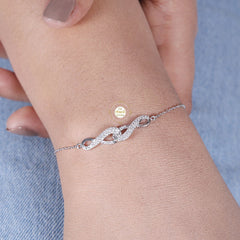 Sparkling Treasure Infinity Bracelet