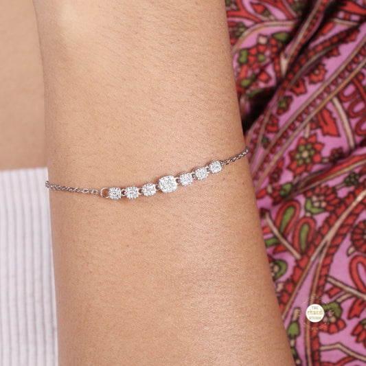 Sparkling Silver Classic Everyday Bracelet