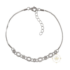 Sparkling Silver Shimmering Grace Bracelet