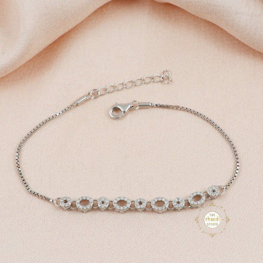 Sparkling Silver Shimmering Grace Bracelet