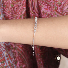 Sparkling Silver Shimmering Grace Bracelet