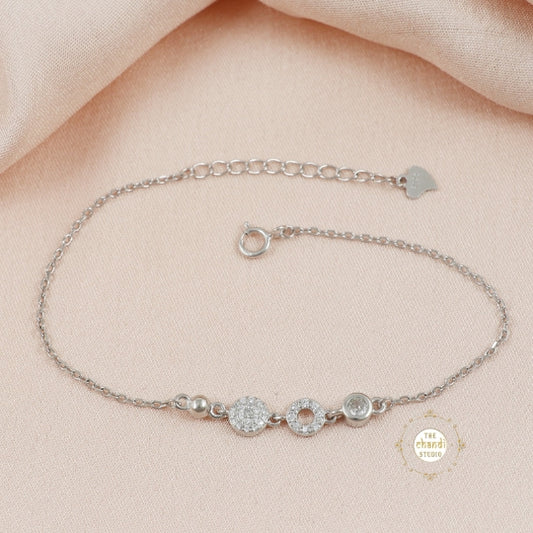 Sparkling Silver Shimmering Grace Bracelet