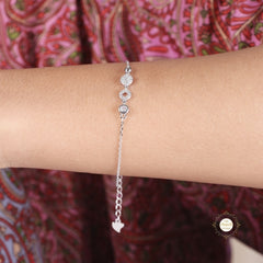 Sparkling Silver Shimmering Grace Bracelet