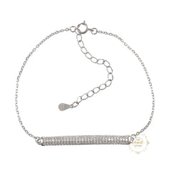 Sparkling Silver Delicate Desire Bracelet