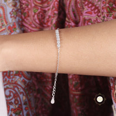 Sparkling Silver Classic Everyday Bracelet