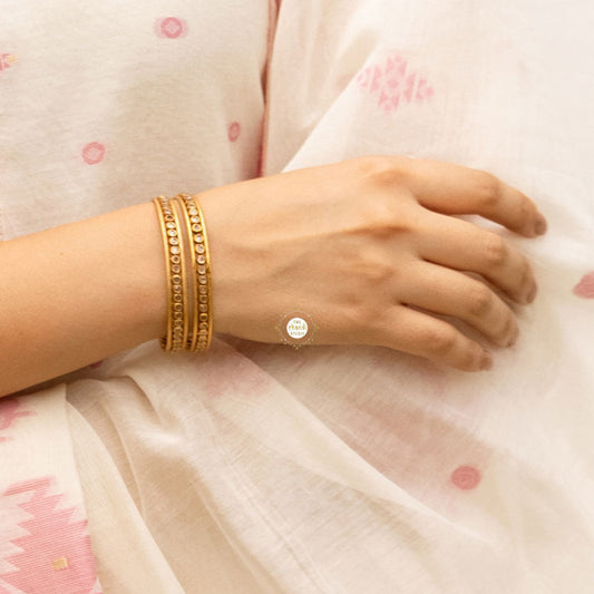 Sterling Silver Stone Bangle