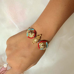 Sterling Silver Royal Mosaic Kada (Piece)