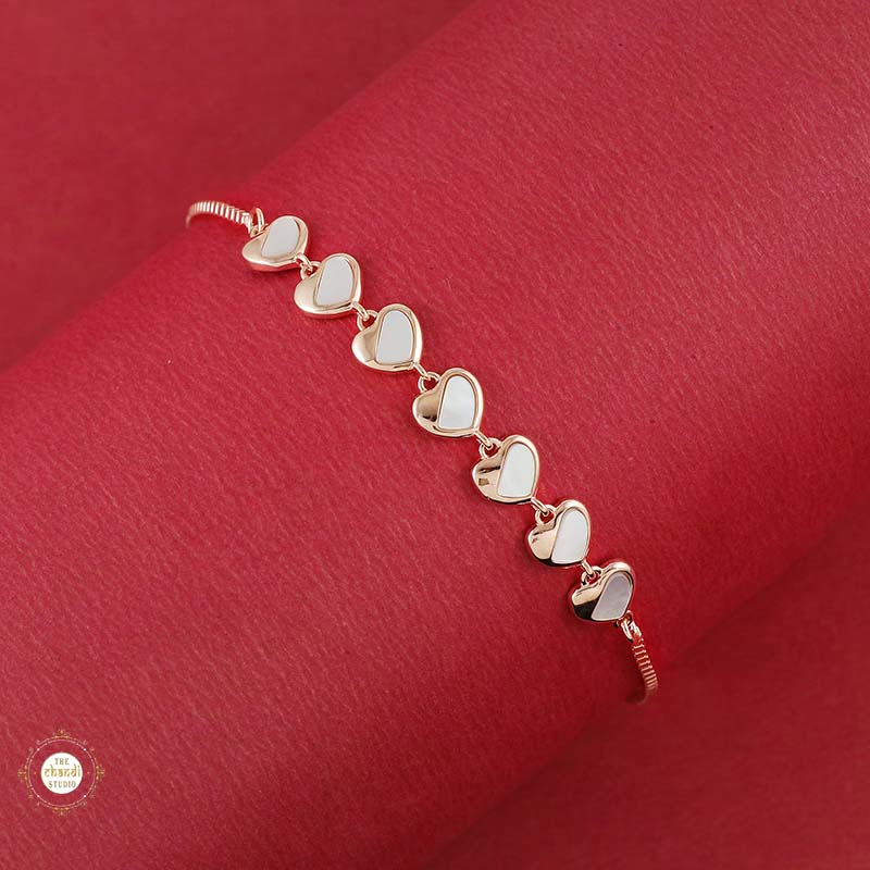 Sterling Silver Sparkling Endless Love Bracelet