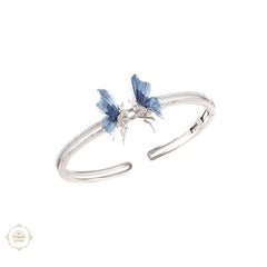 Sparkling Silver Wings of Grace Bracelet