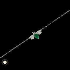 Sparkling Silver Sweet Bee Delight Bracelet