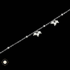 Sparkling Silver Pearl Grace Bracelet