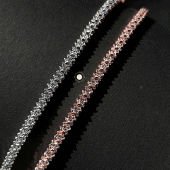 Sparkling Silver Shimmer Stone Bracelet
