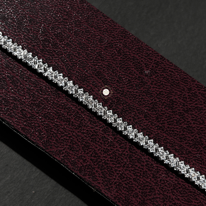 Sparkling Silver Shimmer Stone Bracelet