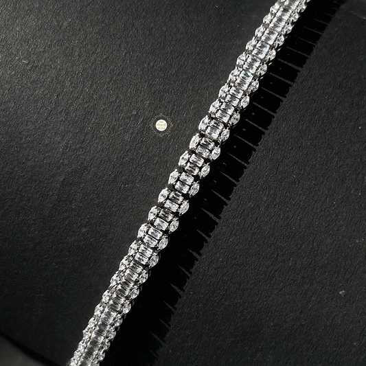 Sparkling Silver Twinkle Stone Bracelet