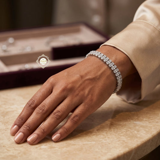 Sparkling Silver Twinkle Stone Bracelet