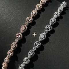 Sparkling Silver Loop of Light Bracelet