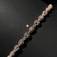 Sparkling Silver Loop of Light Bracelet