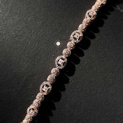 Sparkling Silver Circle Spark Bracelet