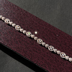 Sparkling Silver Circle Spark Bracelet