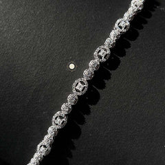 Sparkling Silver Circle Spark Bracelet