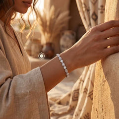 Sparkling Silver Celeste Shine Chain Bracelet