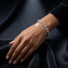 Sparkling Silver Celeste Shine Chain Bracelet