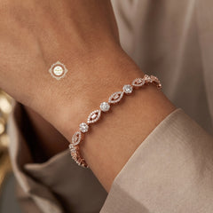 Sparkling Silver Celeste Shine Chain Bracelet