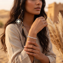Sparkling Silver Celeste Shine Chain Bracelet
