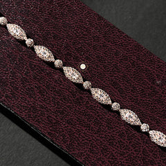 Sparkling Silver Glow Chain Bracelet
