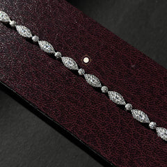 Sparkling Silver Glow Chain Bracelet