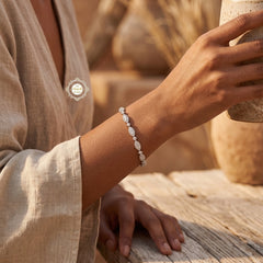 Sparkling Silver Glow Chain Bracelet