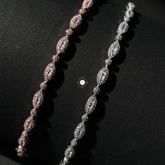 Sparkling Silver Glow Chain Bracelet