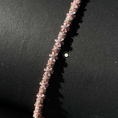 Sparkling Silver Floral Radiance Bracelet