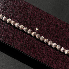 Sparkling Silver Bloom Elegance Bracelet