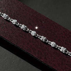 Sparkling Silver Bloom Spark Bracelet