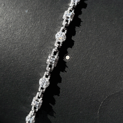 Sparkling Silver Bloom Spark Bracelet