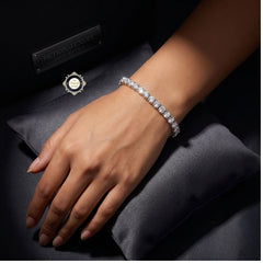 Sparkling Silver Tennis Bracelet