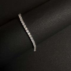 Sparkling Silver Tennis Bracelet
