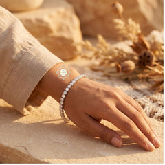 Sparkling Silver Tennis Bracelet