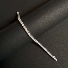 Sparkling Silver Tennis Bracelet