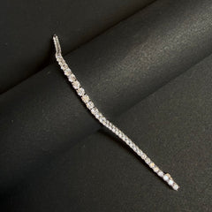 Sparkling Silver Tennis Bracelet